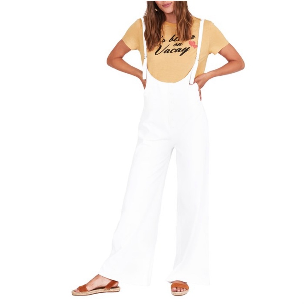 Amuse Society Betina Jumpsuit, White